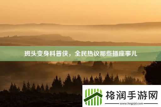 班头变身科普侠全民热议那些插座事儿