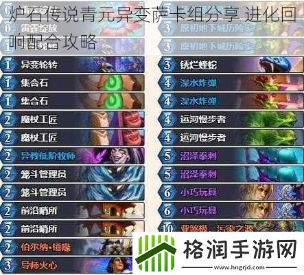 炉石传说青元异变萨卡组分享
