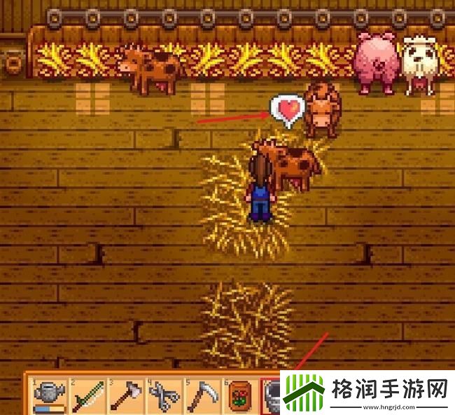 星露谷物语怎么挤牛奶