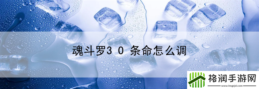 魂斗罗30条命怎么调