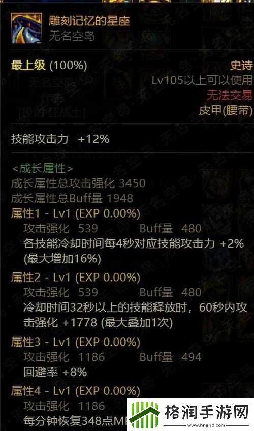 大魔法师的次元回廊装备词条等级介绍