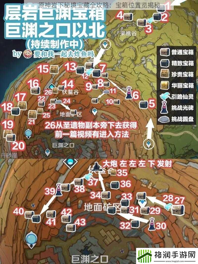 原神岩下秘境宝藏全攻略