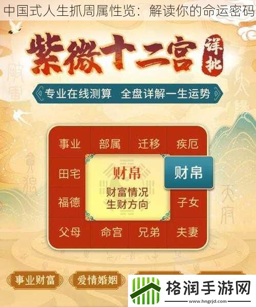 中国式人生抓周属性览