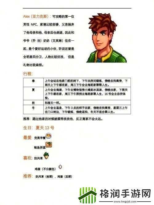 星露谷物语阿比盖尔行程介绍