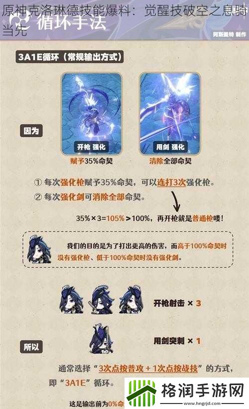 原神克洛琳德技能爆料