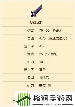 “永夜之刃”合成表