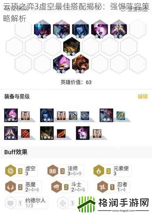 云顶之弈3虚空最佳搭配揭秘