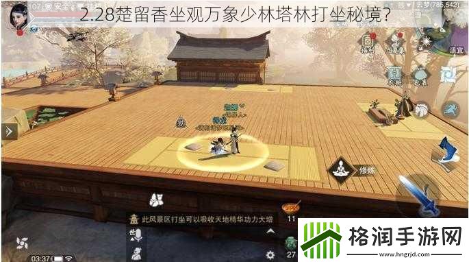 2.28楚留香坐观万象少林塔林打坐秘境