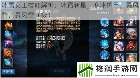 冰雪女王技能解析