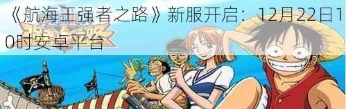 航海王强者之路新服开启