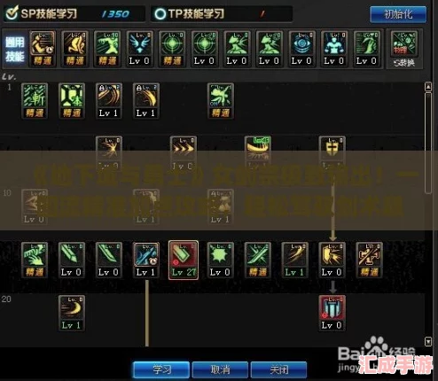 地下城与勇士女剑宗极致输出！一图流精准加点攻略