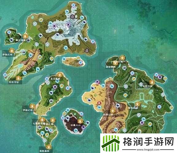 创造与魔法遗迹分布图