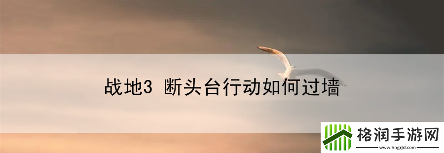 战地3断头台行动如何过墙