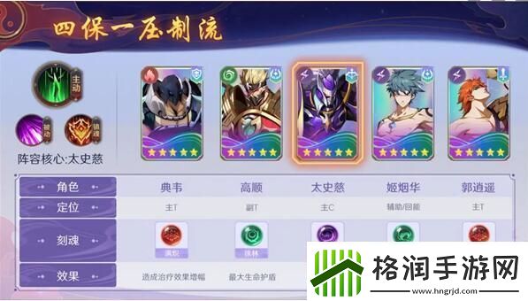 镇魂街破晓太史慈阵容怎么搭配