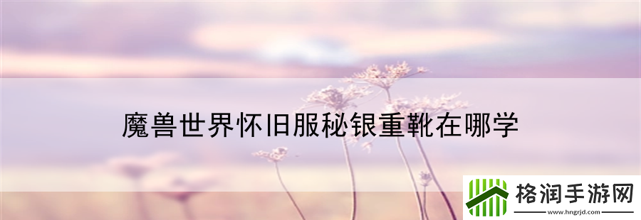 魔兽世界怀旧服秘银重靴在哪学