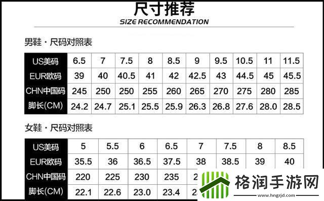 国产尺码与欧洲尺码