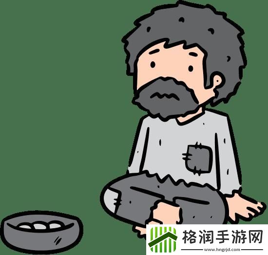 乞丐张手绘插画462