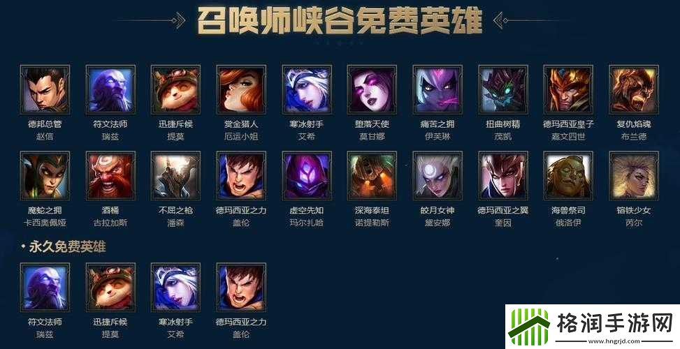 LOL2016年7月29日周免英雄