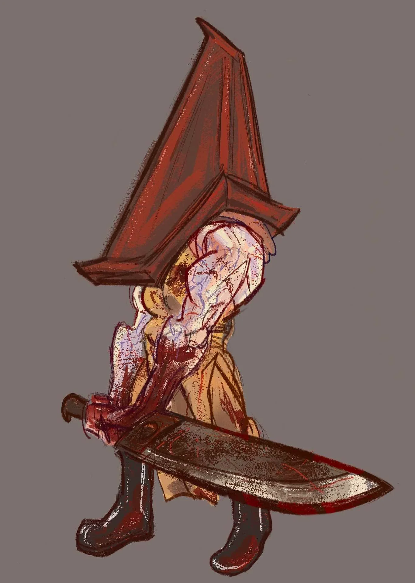 国外博主制作寂静岭2卡通插图