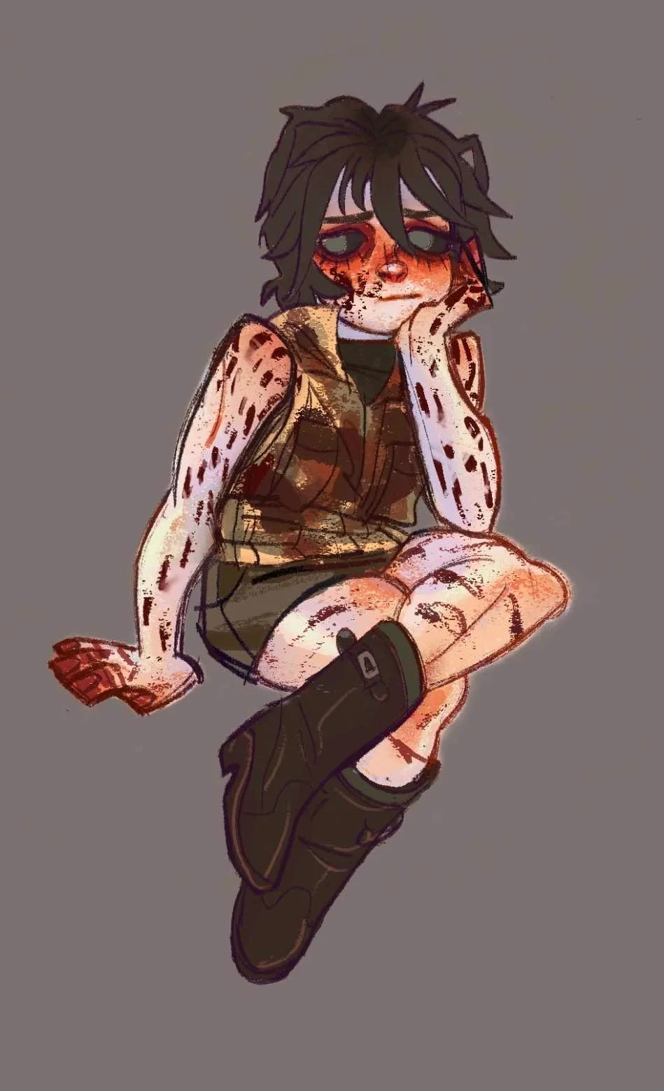 国外博主制作寂静岭2卡通插图