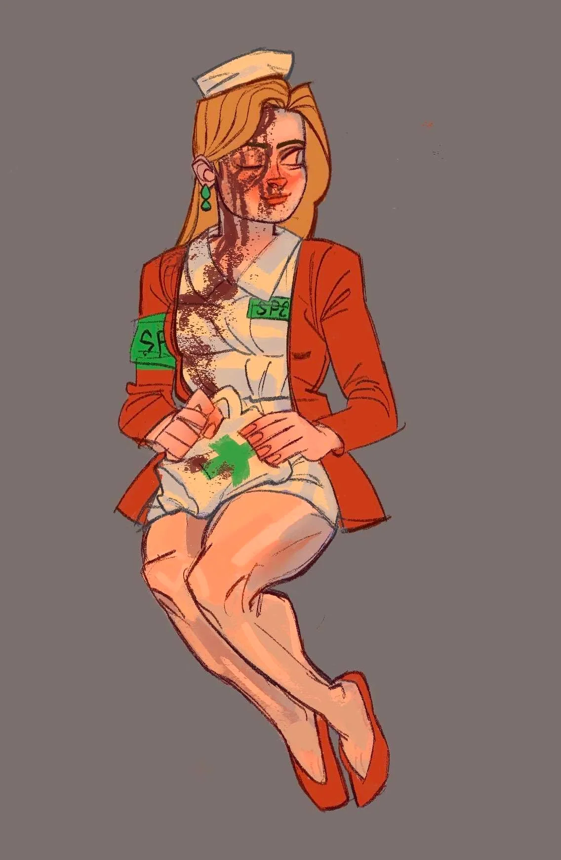 国外博主制作寂静岭2卡通插图