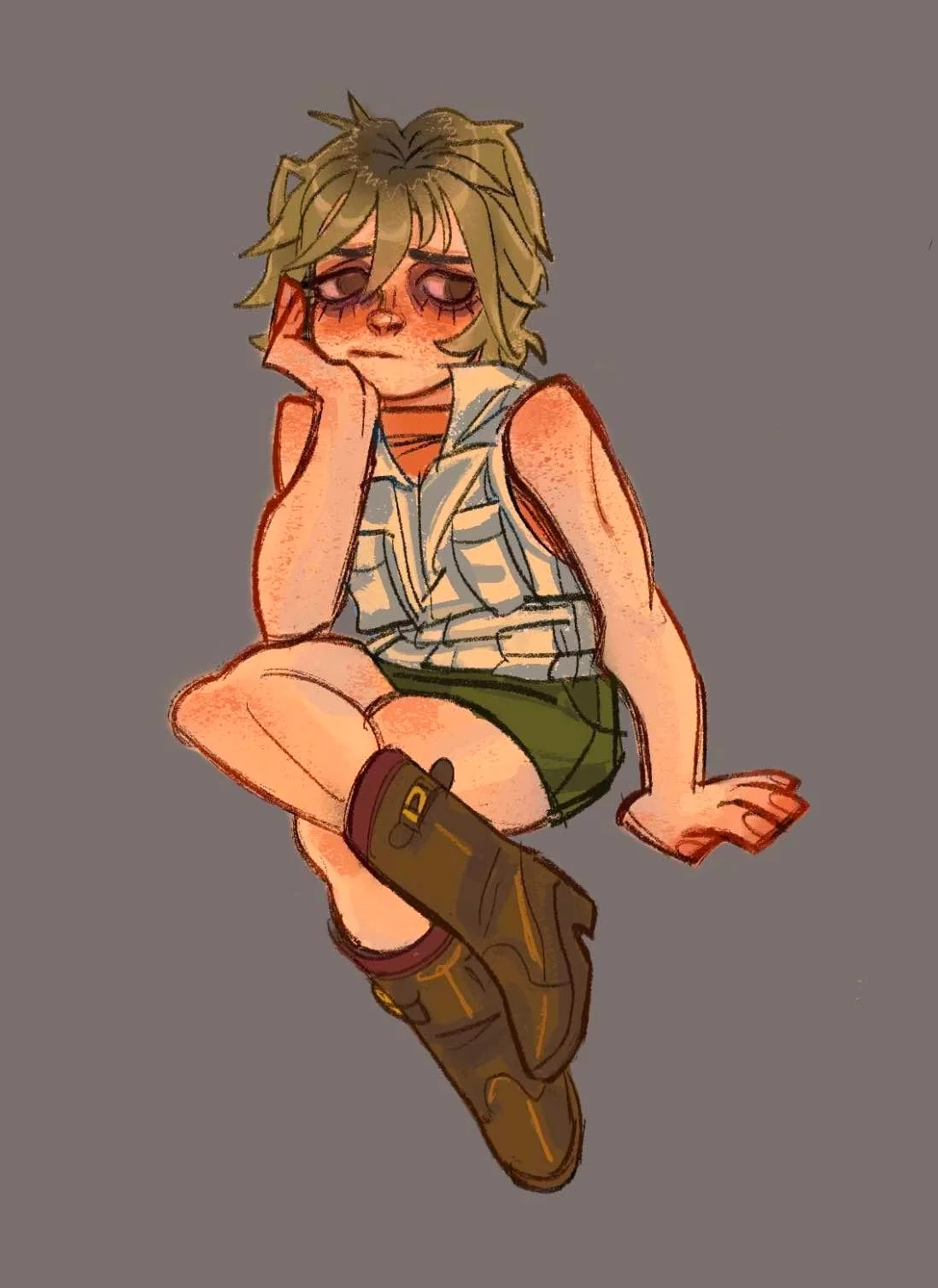 国外博主制作寂静岭2卡通插图