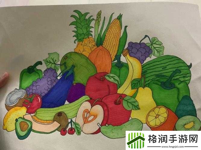 丰盛多彩的草莓香蕉丝瓜秋葵香草