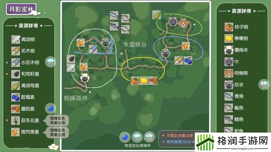 小森生活海岛资源全分布概览