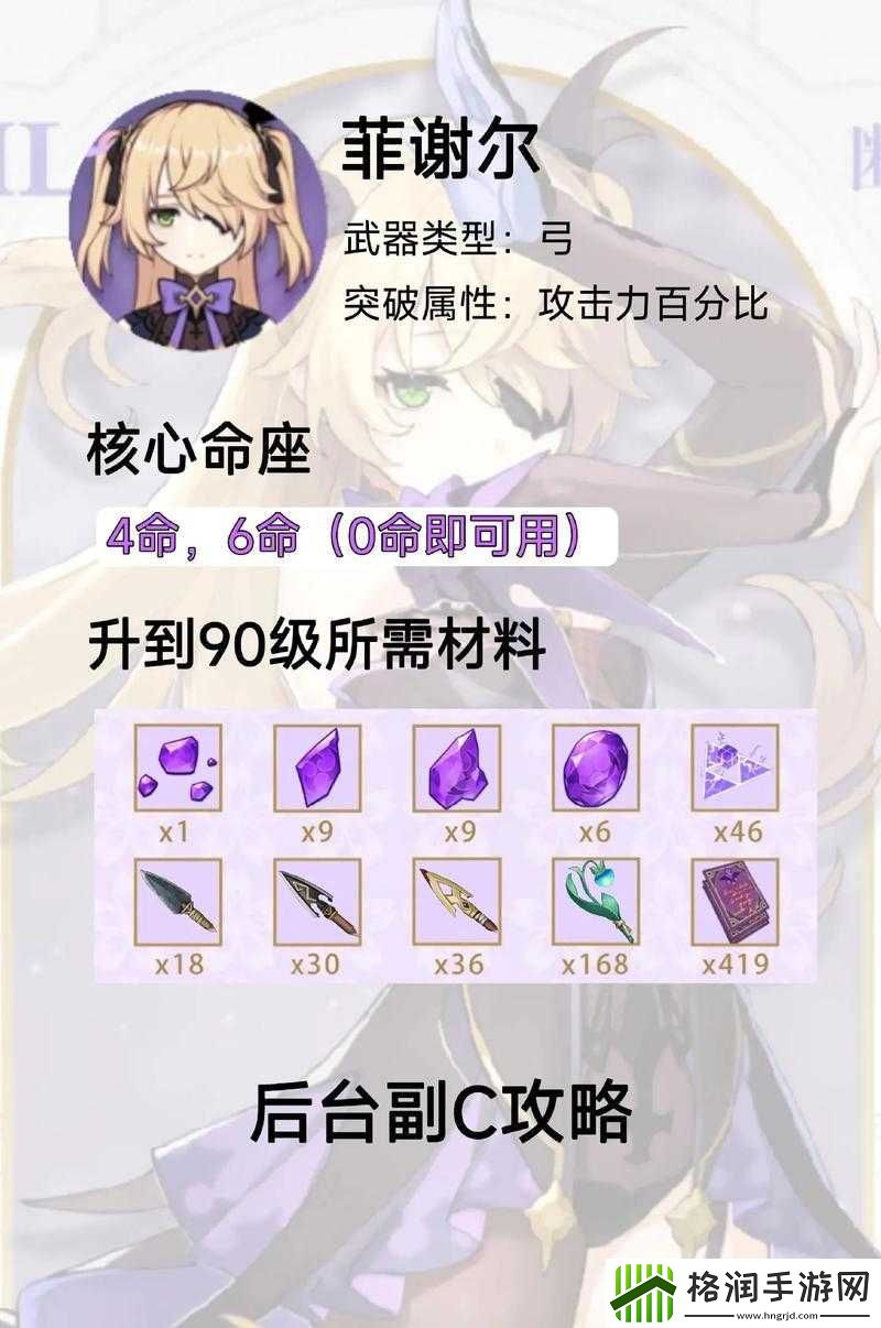 原神菲谢尔命座效果详解