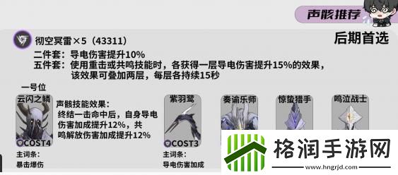 鸣潮灯灯声骸词条怎么选