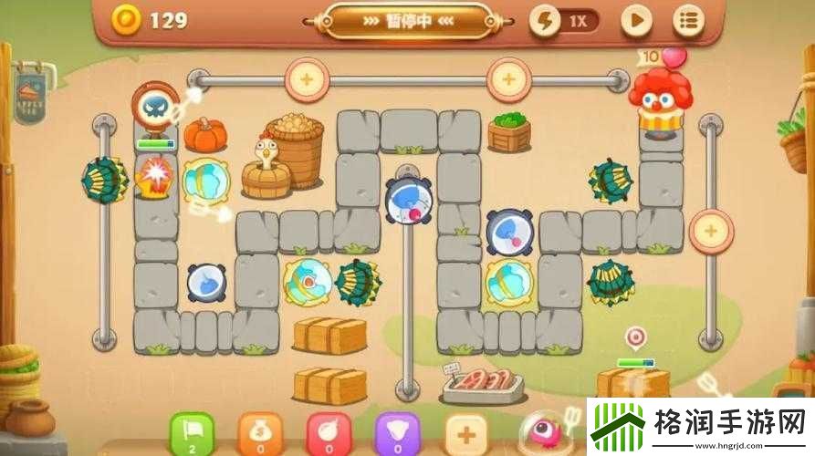 保卫萝卜3码头爬梯模式第4关攻略大全