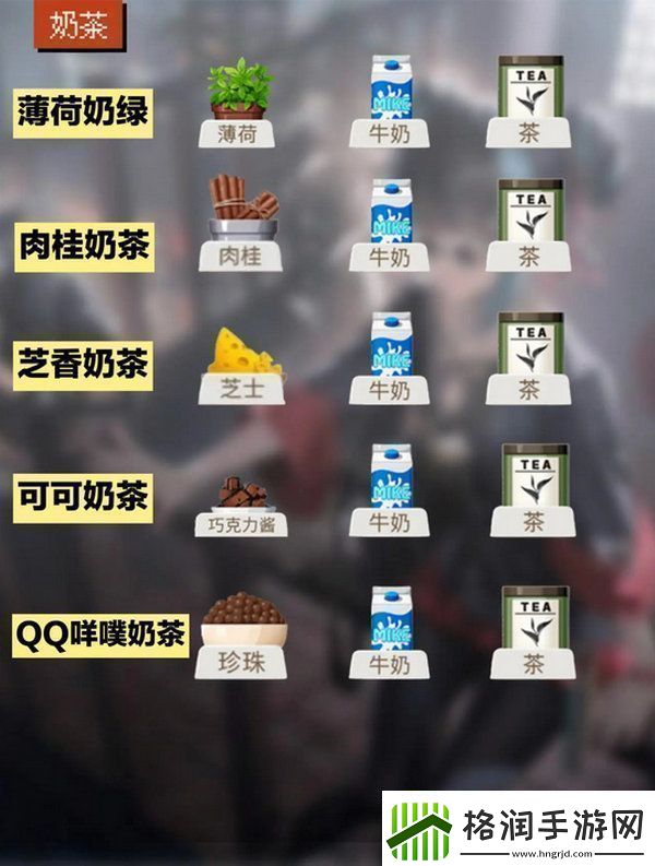 归龙潮饮品配方大全饮品有哪些配方