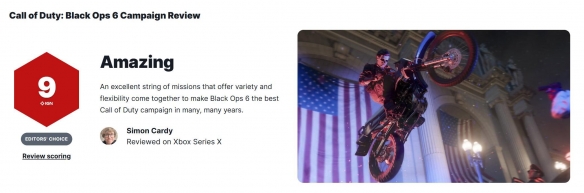 COD黑色行动6战役获IGN