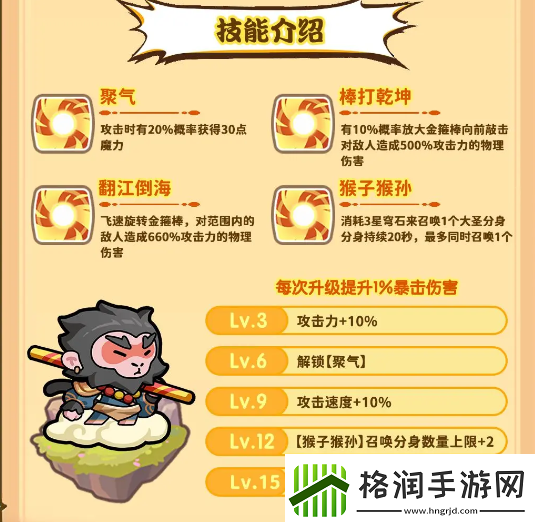 勇者挑战孙悟空怎么合成孙悟空技能及合成公式