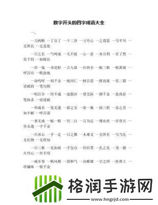 一个四一个大是什么成语