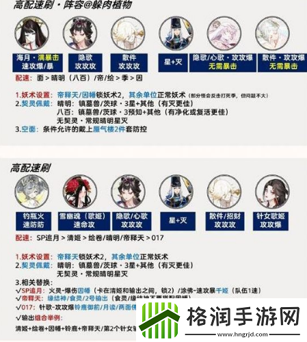 阴阳师百鬼逸闻阵容怎么搭配