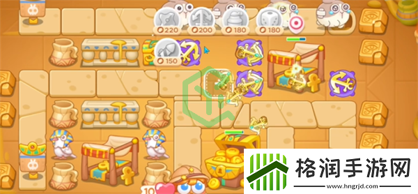 保卫萝卜4法老归来第113关怎么过