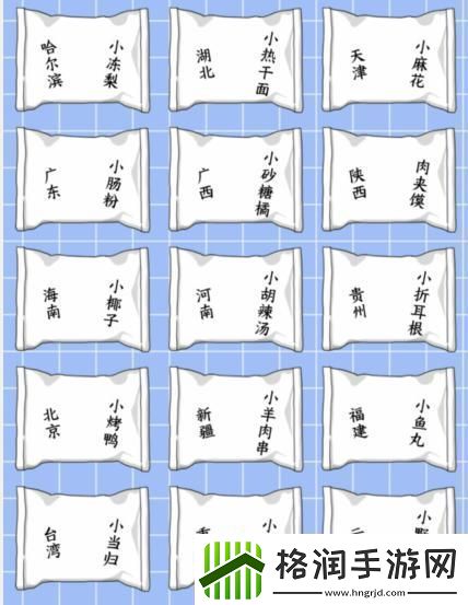 就我眼神好省份小特产匹配省份特产通关攻略