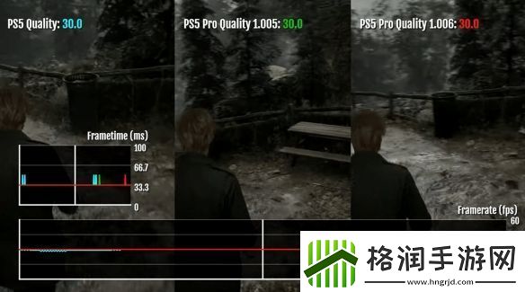 寂静岭2重制版更新后PS5和Pro对比