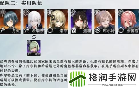 雾境序列新手强力阵容推荐