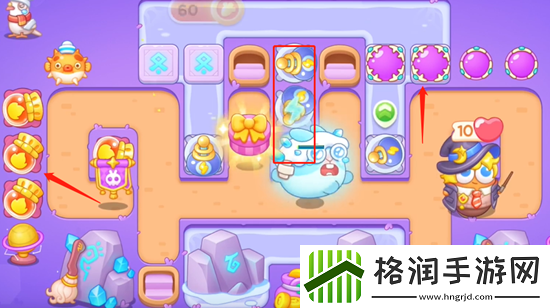 保卫萝卜4阿波与魔法宝藏第52关通关攻略