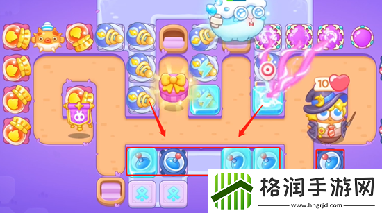 保卫萝卜4阿波与魔法宝藏第52关通关攻略