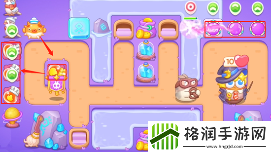 保卫萝卜4阿波与魔法宝藏第52关通关攻略