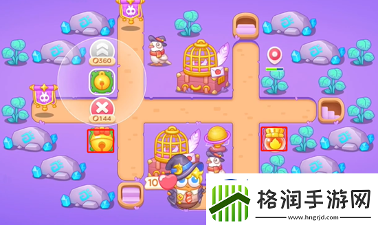 保卫萝卜4阿波与魔法宝藏第57关通关攻略