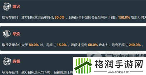 崩坏星穹铁道椒丘技能是什么