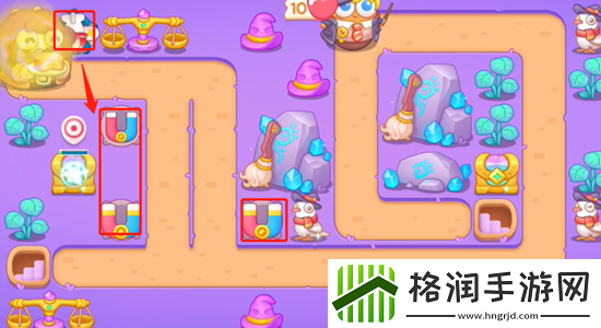 保卫萝卜4阿波与魔法宝藏第43关通关攻略