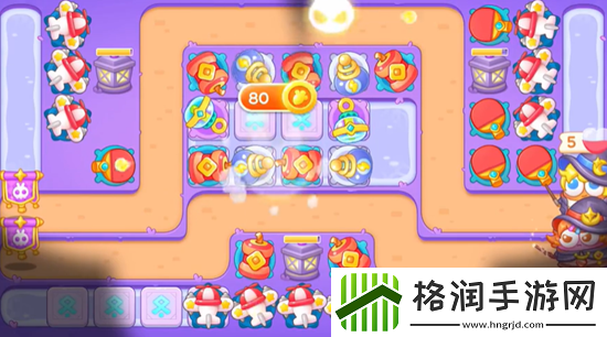 保卫萝卜4阿波与魔法宝藏第45关通关攻略