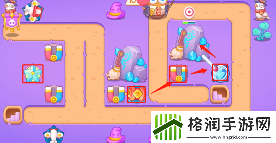 保卫萝卜4阿波与魔法宝藏第43关通关攻略