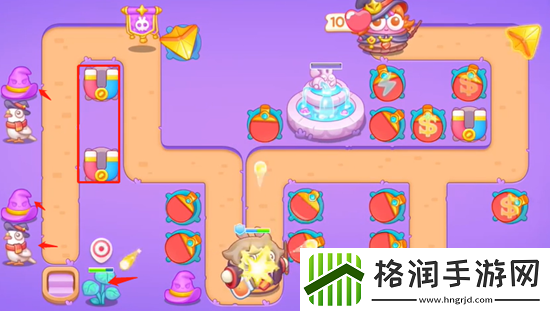 保卫萝卜4阿波与魔法宝藏第42关通关攻略