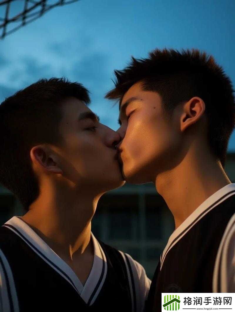 两个男生互相亲吻原声音没有音乐